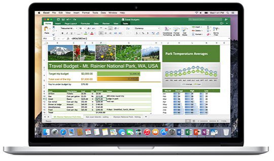 excel for mac book pro