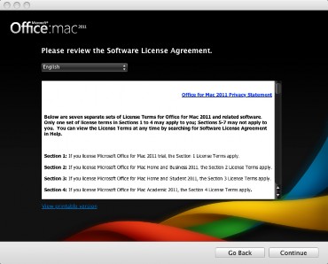 word for mac 2011 for os 12